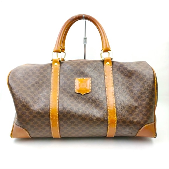Celine Handbags - CELINE Boston Travel Bag  Brown PVC